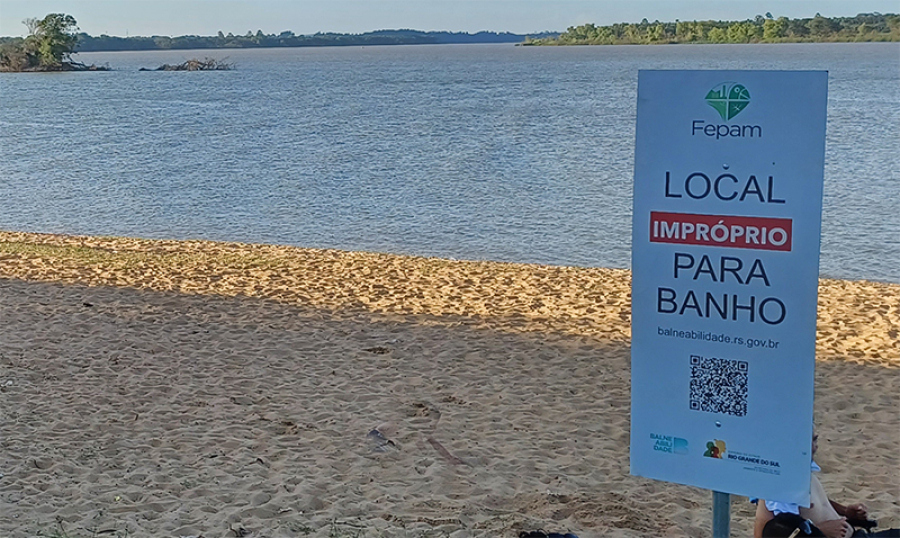 Praia do Encontro volta a ficar imprópria para banho